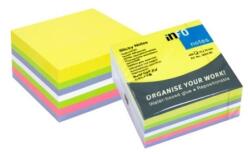 Info notes Jegyzettömb öntapadó, 75x75mm, 400lap, 5654-80 Gln Brilliant mix sárga, zöld, lila, pink (5654-80)