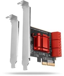 AXAGON PCES-SA6 6 db belső SATAIII portos 2 sávos PCI-Express kártya (PCES-SA6) - nyomtassingyen