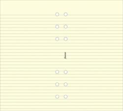 Filofax Kalendárium betét, jegyzetlap, pocket méret, vonalas, FILOFAX, krémszín, 20lap/cs (FX-213053)