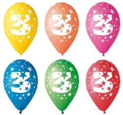  Léggömb, 26cm, számos, 3, 5db/cs (11-PRINT3) - nyomtassingyen