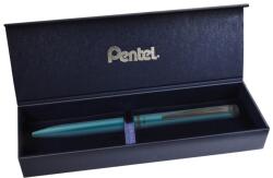 Pentel Rollertoll 0, 35mm, fém matt türkiz test, Pentel Energel Prémium BL2507-SE, írásszín kék (BL2507S-CK)