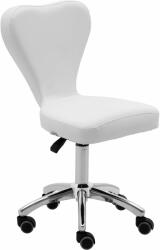 physa Gurulós szék háttámlával - 49-63 cm - 150 kg - fehér (PULLY WHITE)