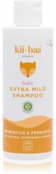 kii-baa® organic Baby Extra Mild Shampoo finom állagú sampon pro- és prebiotikumokkal gyermekeknek születéstől kezdődően 200 ml
