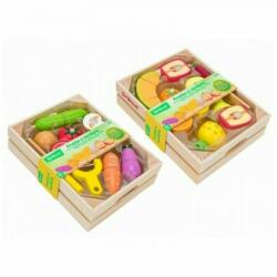 Globo - Set fructe sau legume din lemn cu velcro (GL40877)