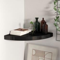 vidaXL Raft colțar de perete, negru, 35 x 35 x 3, 8 cm, MDF (323919) Raft