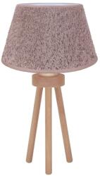Duolla Duolla - Asztali lámpa BOUCLE 1xE27/15W/230V átm. 28 cm barna/fa DU601436 (DU601436)