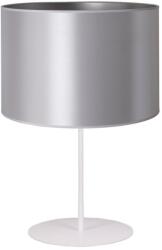 Duolla Duolla - Asztali lámpa CANNES 1xE14/15W/230V átm. 20 cm ezüst/fehér DU603010 (DU603010)