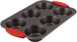 Lamart Bonte LT3113 sütőforma, 6db muffinhoz (42004679) fekete / piros