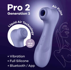Satisfyer Pro 2 Generation 3 with Liquid Air Technology, Vibration and Bluetooth/App Lilac