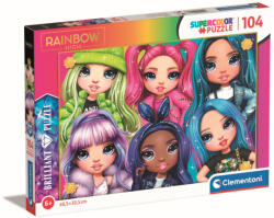 Clementoni 104 db-os Szuper Színes Ragyogó puzzle - Rainbow High (20343) (20343)