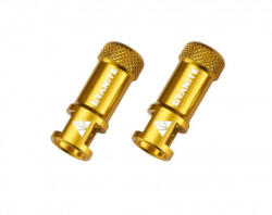 Granite Juicy Nipple GVC18-15 szelepsapka, presta szelepes, szelep betekerővel, arany színű, 1 pár