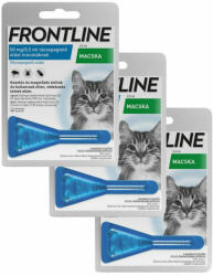 Frontline Frontline Macska Rácseppentő Oldat 3x1 pipetta