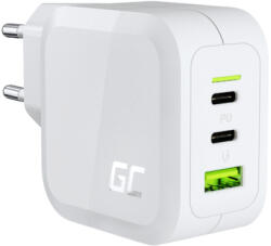 Green Cell GC PowerGaN 65W (2x USB-C Power Delivery, 1x USB-A Quick Charge 3.0) (CHARGC08W)