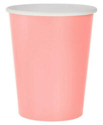 Solid Light Pink, Rózsaszín papír pohár 14 db-os 270 ml (MLG137477)