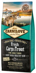 CARNILOVE Adult Dog Carp & Trout Hair & Healthy Skin- Ponty & Pisztráng Hússal 12kg (CL170872)