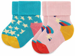 Happy Socks 2 pár hosszú szárú gyerek zokni Happy Socks KSST45-6300 Színes 0_6M