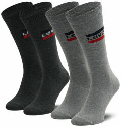 Levi's 2 pár hosszú szárú unisex zokni Levi's® 37157-0554 Middle Grey Melange/Anthracite 35_38 Férfi