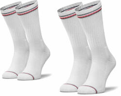 Tommy Hilfiger 2 pár hosszú szárú unisex zokni Tommy Hilfiger 100001096 Fehér 43_46 Férfi