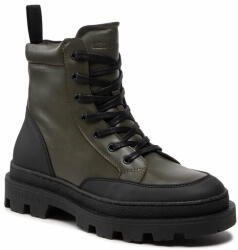Les Deux Csizma Les Deux Tanner Mid-Top Leather Sneaker LDM820022 Olive Night/Black 42 Férfi