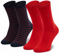 Tommy Hilfiger 2 pár hosszú szárú női zokni Tommy Hilfiger 100001494 Red/Navy 007 35_38 Női