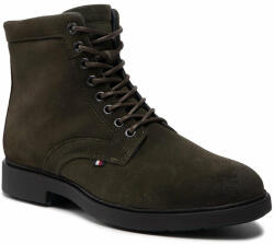 Tommy Hilfiger Csizma Tommy Hilfiger Elevated Rounded Suede Lace Boot FM0FM04185 Olive MR9 40 Férfi