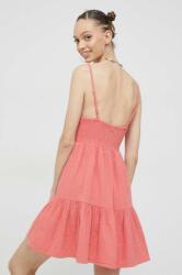 Billabong pamut ruha rózsaszín, mini, harang alakú - rózsaszín L
