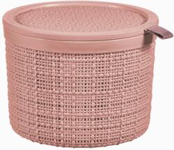 Keter JUTE kerek doboz tetővel 2L, rózsaszín 255197 (01903-204) (255197)
