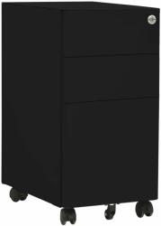 vidaXL Dulap dosare mobil, negru, 30x45x59 cm, oțel (335984) - vidaxl