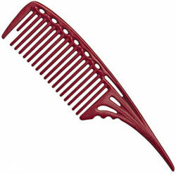 YS PARK Pieptan pentru frizerie cu maner 603 - rosu (4981104351174)
