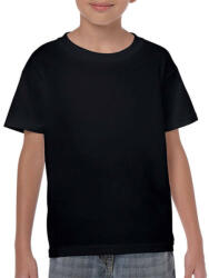 Gildan Gyerek póló Rövid ujjú Gildan Heavy Cotton Youth T-Shirt - M (170), Fekete