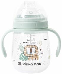 KikkaBoo Pahar rezistent la varsare cu varf din silicon KikkaBoo - Savanna, 240 ml, menta (31302030062)