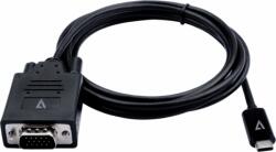 V7 USB-C - VGA Kábel 2m - Fekete (V7UCVGA-2M)
