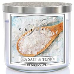 Kringle Candle Lumânare parfumată, în borcan - Kringle Candle Sea Salt & Tonka 411 g