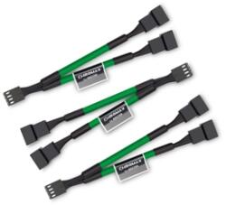 Noctua Set 3 cabluri Y-Splitter Noctua NA-SYC1 chromax. green, de la 4-pini PWM la 2x4-pini PWM, 11.5cm, green