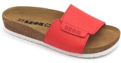  0Ft kiszállítás! Leon Comfortstep 4022 piros női bőr papucs 35-41 -Birkenstockhoz hasonlatos talppal
