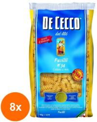 De Cecco Set 8 x Paste Fusilli De Cecco 1 Kg