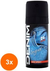 Denim Set 3 x Deodorant Spray Denim Original, 150 ml