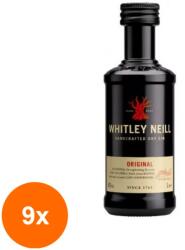 Whitley Neill Set 9 x Gin Whitley Neill, Original, 43% Alcool, Miniatura, 0.05 l