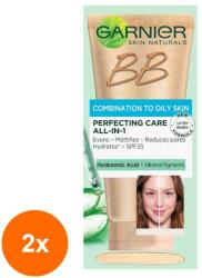 Garnier Set 2 x Crema Coloranta Skin Naturals BB Cream, Ten Mixt si Gras, Nuanta Deschisa, 50 ml (ROC-2xLRMGABB011)