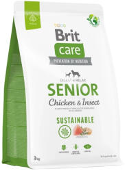 Brit BRIT CARE Dog Fenntartható Senior Csirke és rovarok 3 kg