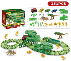 Magic Toys Dinoszaurusz kalandpark autópálya szett 151db-os MKO266033