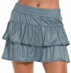 Lucky in Love Fustă tenis dame "Lucky in Love Palms D'Amour Royal Palm High Waist Skirt - slate