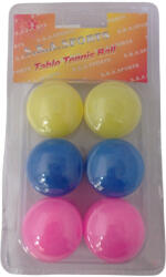  Ping-pong labda 6 db-os 3 színű (ST5460) - topjatekbolt