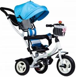 ECOTOYS Tricicletă pentru copii cu scaun rotativ Blue