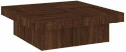 vidaXL barna tölgyszínű szerelt fa dohányzóasztal 90x90x28 cm 826637