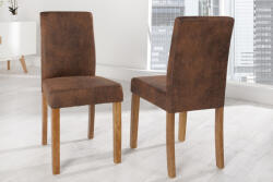 Invicta Set 4 scaune dining Genua cu tapiterie din microfibra (35254)