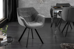 Invicta Scaun THE DUTCH COMFORT cu cotiere, catifea gri (38595)