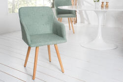 Invicta Set doua scaune SCANDINAVIA cu cotiere, tesatura texturata, verde (36827)