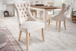 Invicta Set doua scaune CASTLE cu maner confortabil, din in bej, in stil rustic (40467)