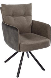 Invicta Set doua scaune pivotant BIG GEORGE 360 cu cotiere, tesatura plata verde, rotativ (40169)